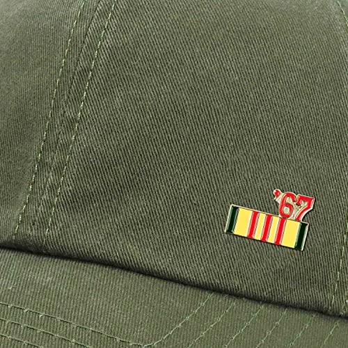 1967 Vietnam Service Ribbon Hat/Lapel Pin 7/8 Inch 3 1967 Vietnam Service Ribbon Hat/Lapel Pin 7/8 Inch - Image 3