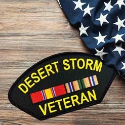 Desert Storm Veteran Patch With Ribbons Licensed Military Apparel Patriotic Products Gifts For Veterans Families And Retired VetFriends.com 9 Desert Storm Veteran Patch With Ribbons Licensed Military Apparel Patriotic Products Gifts For Veterans Families And Retired VetFriends.com -Bruce Store 61JqRD99odL