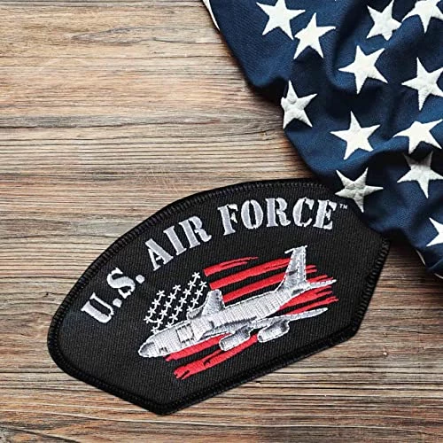 USAF Patch With US Flag Graphic Licensed Military Apparel Patriotic Products Gifts For Veterans Families And Retired VetFriends.com 4 USAF Patch With US Flag Graphic Licensed Military Apparel Patriotic Products Gifts For Veterans Families And Retired VetFriends.com - Image 4