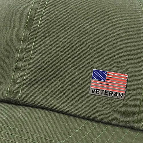 American Flag Veteran Lapel Pin Silver Red White Blue 3 American Flag Veteran Lapel Pin Silver Red White Blue - Image 3
