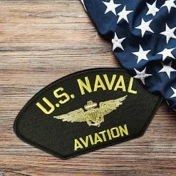 US Naval Aviation Patch Licensed Military Apparel Patriotic Products Gifts For Veterans Families And Retired VetFriends.com -Bruce Store 61kUgSUvFDL
