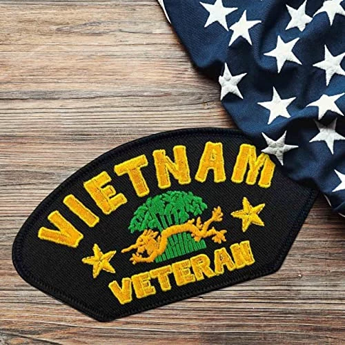 Vietnam Veteran Embroidered Military Patch With Dragon Graphic - Iron Or Sew On 5 Vietnam Veteran Embroidered Military Patch With Dragon Graphic - Iron Or Sew On - Image 5