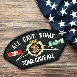 Vietnam Veteran All Gave Some, Some Gave All Embroidered Military Iron Or Sew On Patch 6 Vietnam Veteran All Gave Some, Some Gave All Embroidered Military Iron Or Sew On Patch -Bruce Store 61nMvmd5DmL