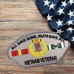 Vietnam Veteran Patch: All Gave Some, 58479 Gave All - Grey Licensed Military Apparel Patriotic Products Gifts For Veterans Families And Retired VetFriends.com -Bruce Store 61pXjrD8EEL