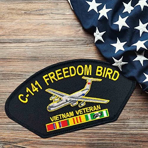 Vietnam Veteran Patch With C-141 Freedom Bird Graphic Licensed Military Apparel Patriotic Products Gifts For Veterans Families And Retired VetFriends.com 4 Vietnam Veteran Patch With C-141 Freedom Bird Graphic Licensed Military Apparel Patriotic Products Gifts For Veterans Families And Retired VetFriends.com - Image 4