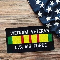 Vietnam Veteran USAF Patch Licensed Military Apparel Patriotic Products Gifts For Veterans Families And Retired VetFriends.com -Bruce Store 61ycMb0htFL